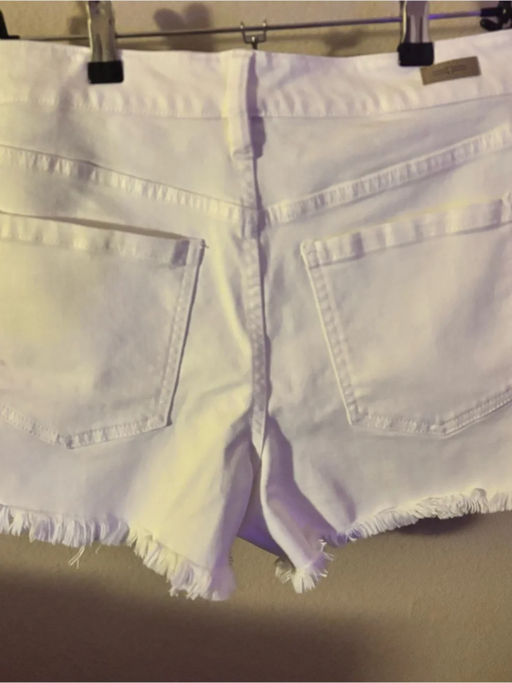 Liverpool Los Angeles High Rise A-Line Fray Hem Denim Shorts Size 8